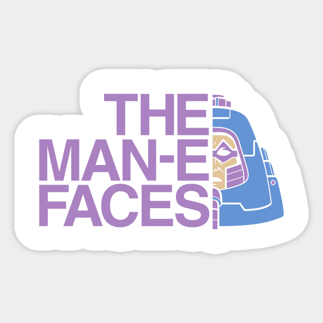 The Man-e-Faces Sticker by adho1982